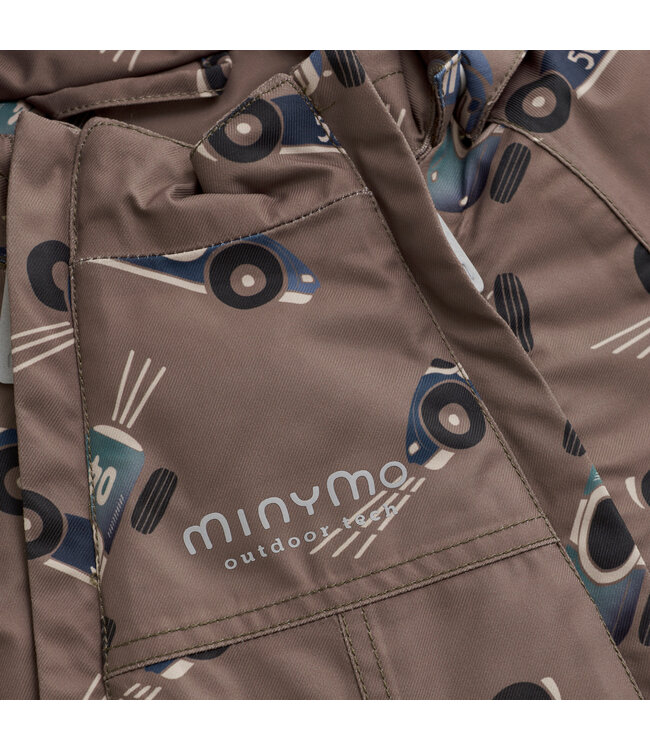 Minymo Winterjacke wasserwest - Rennauto - recycelt