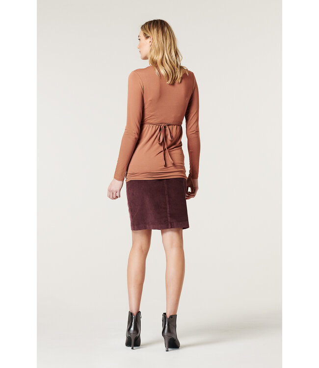 Cord-Rock Schwangerschaft coffee brown