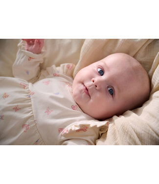 Fixoni Bodykleid langarm Schmetterlinge Biobaumwolle