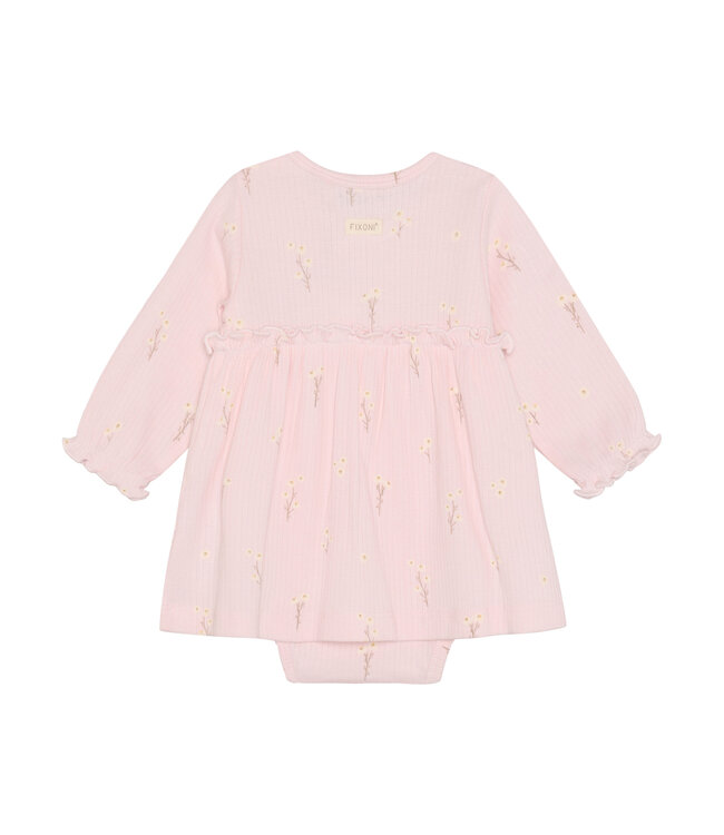 Fixoni Bodykleid gerippt Floral - Modal/Baumwolle