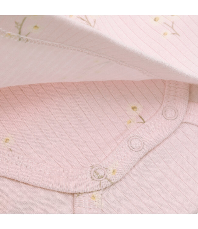 Fixoni Bodykleid gerippt Floral - Modal/Baumwolle