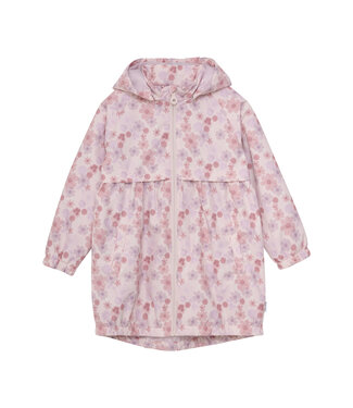 Minymo Softshell Regenjacke Blumendesign rosa