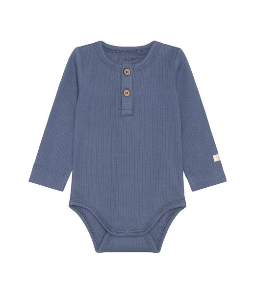 Fixoni Body langarm Baumwolle/Modal  gerippt - vintage indigo