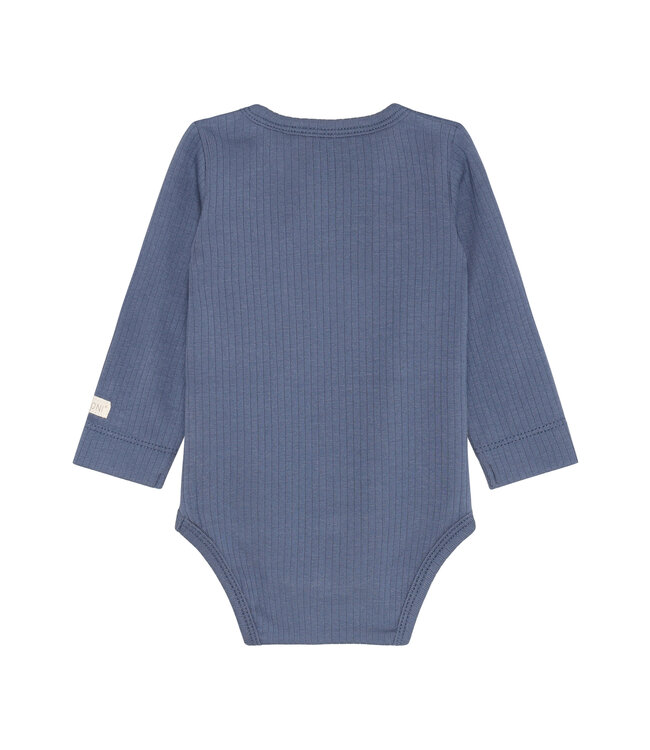 Fixoni Body langarm Baumwolle/Modal  gerippt - vintage indigo