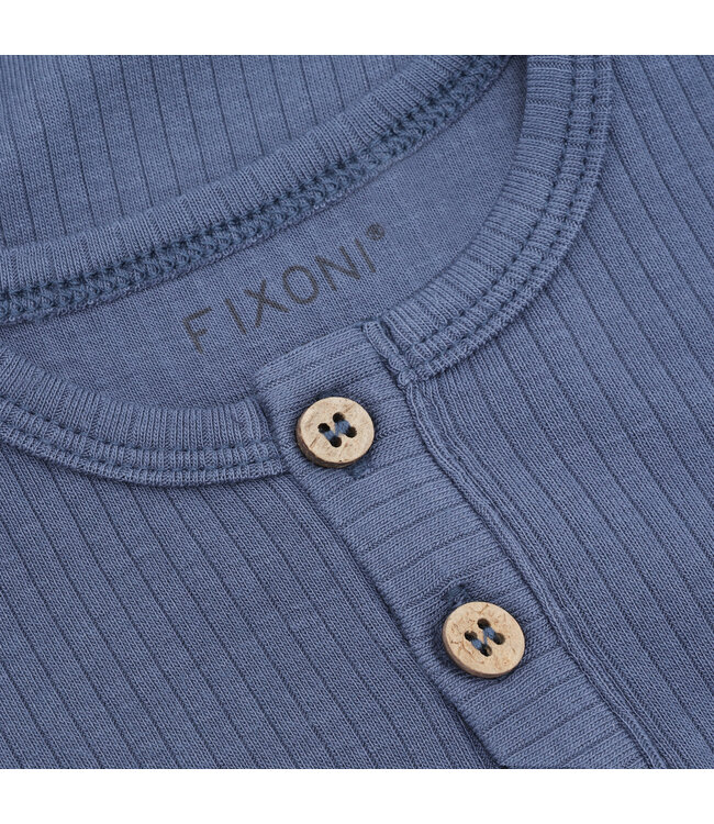 Fixoni Body langarm Baumwolle/Modal  gerippt - vintage indigo