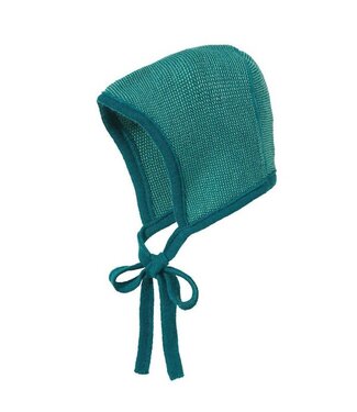 Disana Strickhäubchen Baby pacific/mint Merinowolle