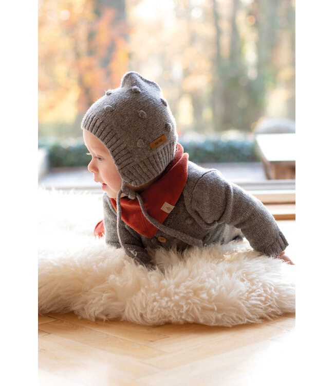 Pure Pure (Pure Pure by Bauer) Strickmütze Alpakawolle/Merinowolle grau