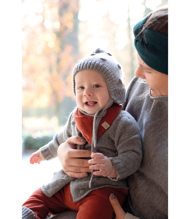 Pure Pure (Pure Pure by Bauer) Strickmütze Alpakawolle/Merinowolle grau