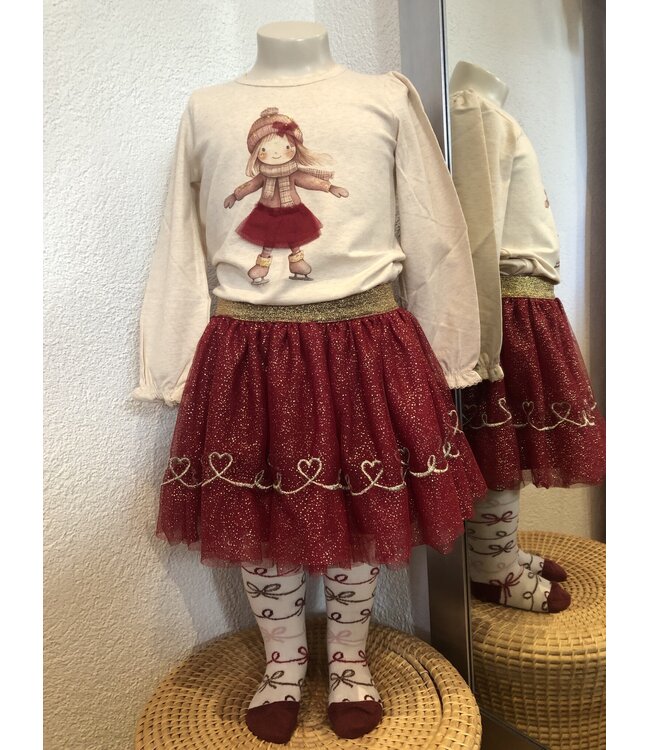 Hust and Claire Langarmshirt Alma Eislaufen - Biobaumwolle