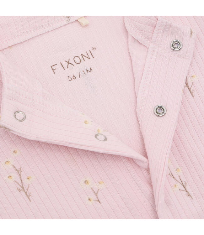 Fixoni Strampler langarm Blumen Modal/Baumwolle - potpourri