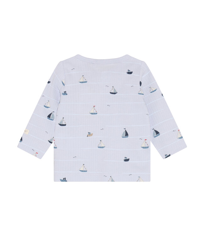 Fixoni Langarmshirt Schiffe Modal/Baumwolle - artic ice