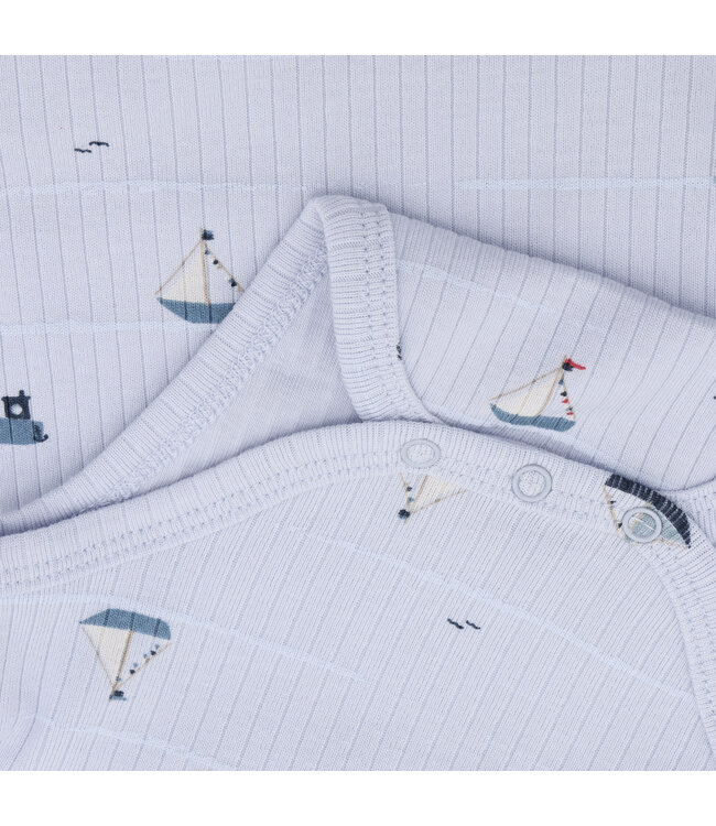 Fixoni Body langarm Schiffe Baumwolle/Modal artic ice