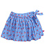 Enfant Terrible Voile Skort Kirschendruck in Sky Slue-Tomato aus Biobaumwolle