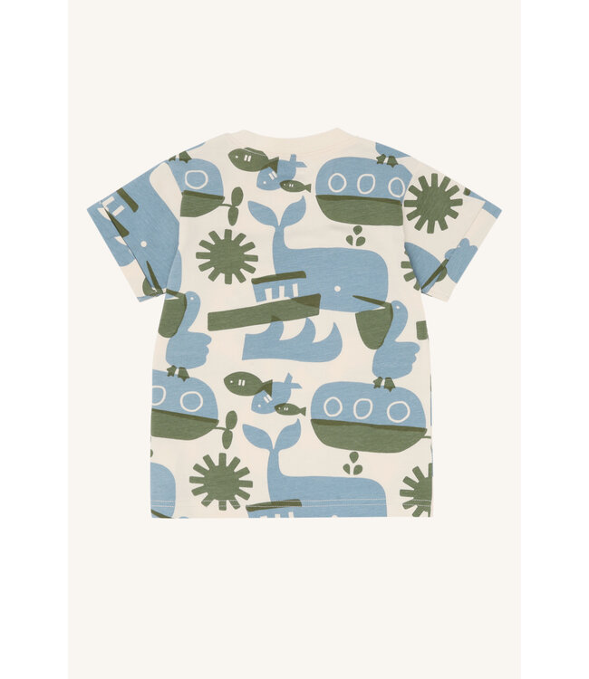 Hust and Claire T-Shirt Anton Oceanlife - Baumwolle - hellblau/grün