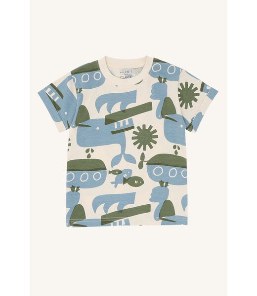 Hust and Claire T-Shirt Anton Oceanlife - Baumwolle - hellblau/grün