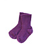 Hirsch Natur Grobstricksocke Bio Schurwolle lila