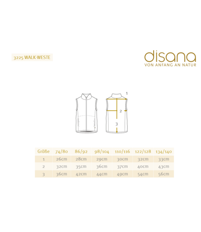 Disana disana Walk-Weste Wollwalk - Gilet - indigo