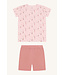 Hust and Claire Pyjama Set kurzarm aus Bambusviskose Gymnastik/Herzen