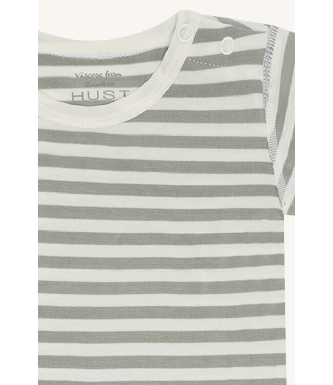 Hust and Claire Buller Body kurzarm Bambusviskose - gestreift - Skyway