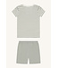 Hust and Claire Pyjama Set kurzarm aus Bambusviskose gestreift - forest fog