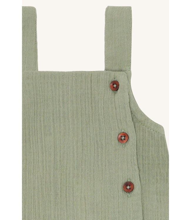 Hust and Claire Latzhose aus Bio Musselin Melik - light green