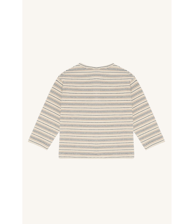 Hust and Claire Pullover Sune Kids  gestrickt Biobaumwolle - Streifen - snow white