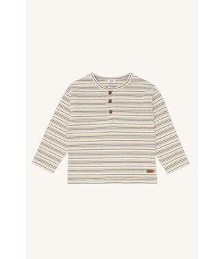 Hust and Claire Pullover Sune Kids  gestrickt Biobaumwolle - Streifen - snow white