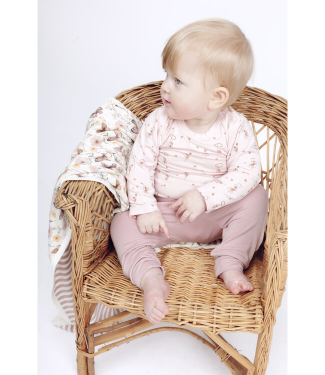 Hust and Claire Gusti Baggy Hose Bambusviskose dusty rose