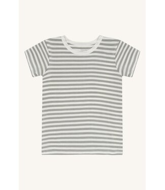 Hust and Claire Austin Shirt kurzarm Bambusviskose gestreift - Forest Fog