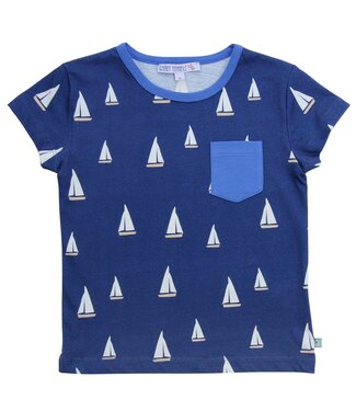 Enfant Terrible Shirt mit Segelbooten Biobaumwolle