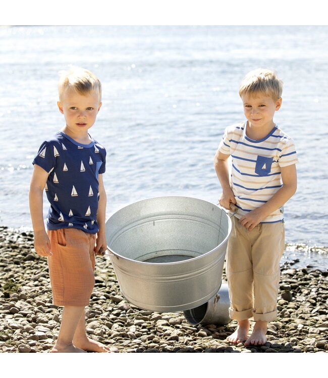 Enfant Terrible Shirt mit Segelbooten Biobaumwolle