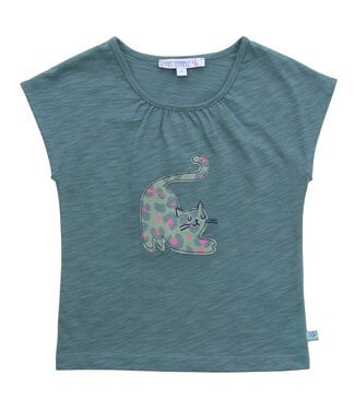 Enfant Terrible Shirt mit Katze aus Biobaumwolle