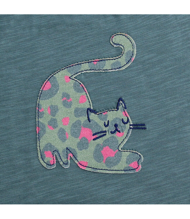 Enfant Terrible Shirt mit Katze aus Biobaumwolle