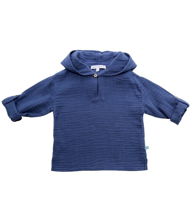 Enfant Terrible Musselin Hoodie bio - navyblau