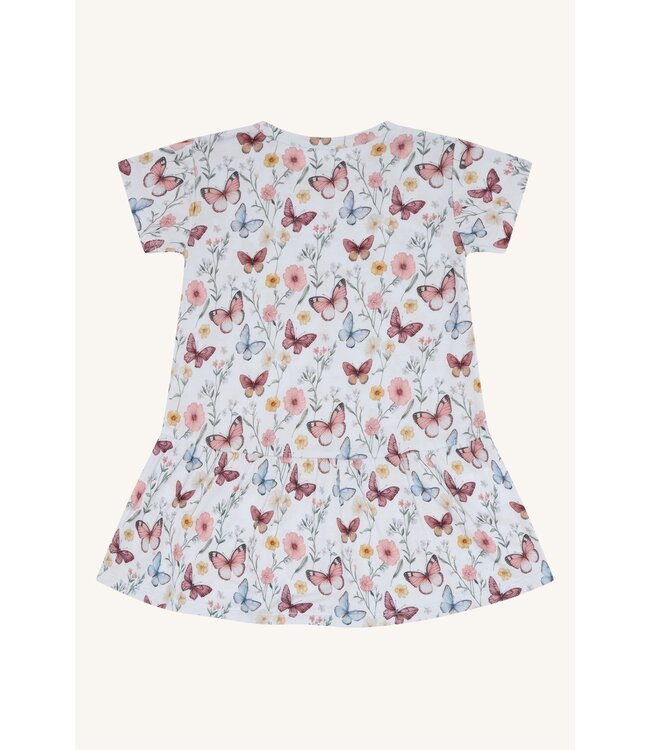 Hust and Claire Kleid Fuia aus Bambusviskose mit Schmetterlingen - water