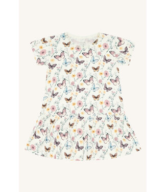Hust and Claire Kleid Fuia aus Bambusviskose mit Schmetterlingen - ivory
