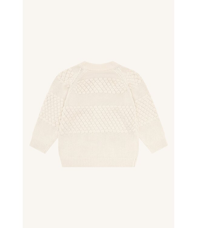 Hust and Claire Strickjacke Cuno aus Bambusviskose/Baumwolle - sandshell