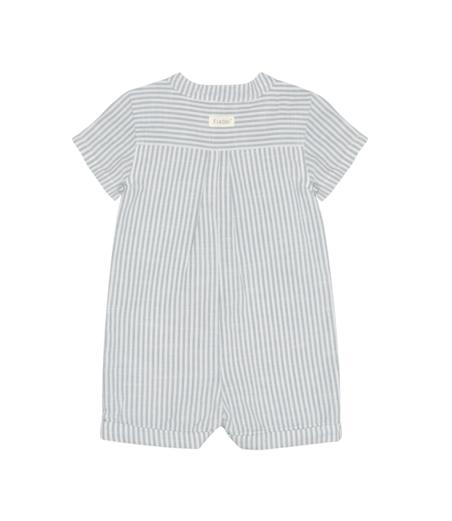 Fixoni Strampler kurarm aus leichter Biobaumwolle - mountain spring