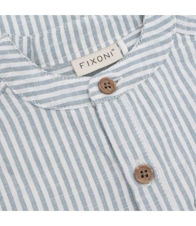 Fixoni Strampler kurarm aus leichter Biobaumwolle - mountain spring