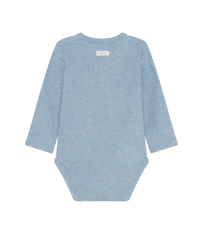 Fixoni Wickelbody langarm Tencelmix - mountain spring melange