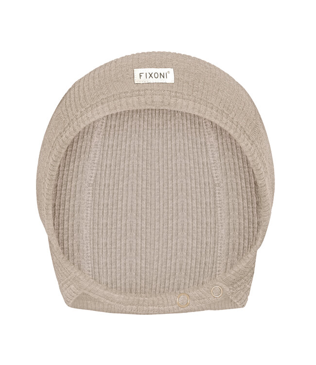 Fixoni Babymütze - Babyhäubchen Tencelmix - beige melange