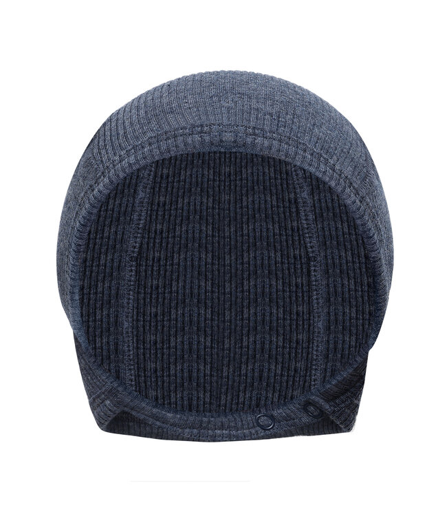 Fixoni Babymütze - Babyhäubchen Tencelmix - vintage indigo mountain