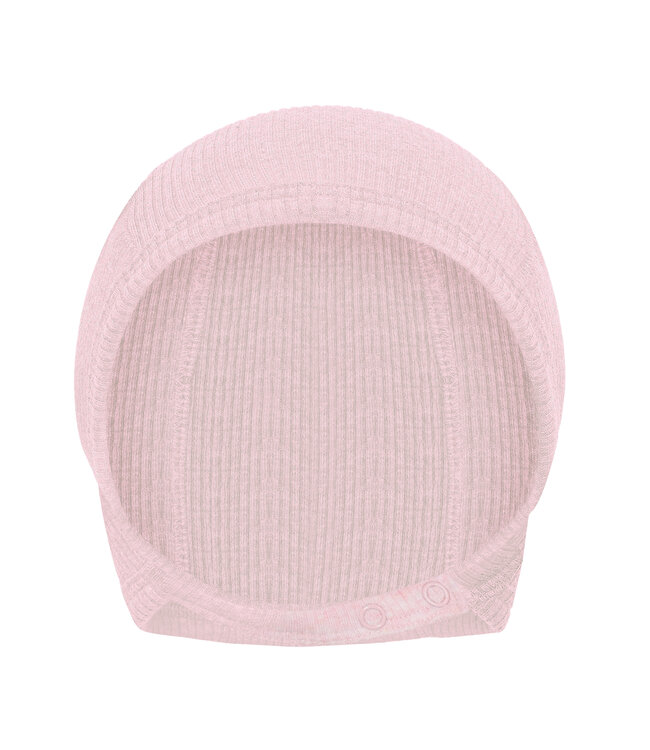 Fixoni Babymütze - Babyhäubchen Tencelmix - bleached mauve melange