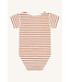 Hust and Claire Buller Body kurzarm Bambusviskose gestreift - Sunburn