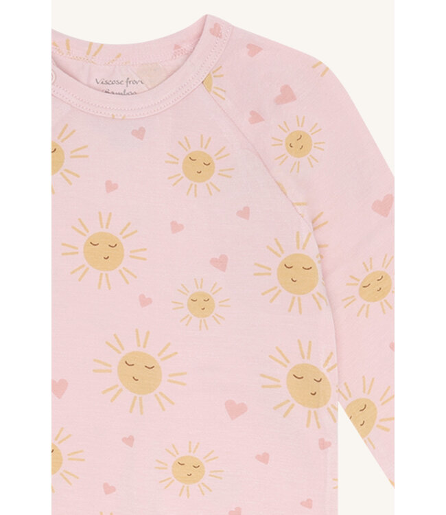 Hust and Claire Buller Wickelbody langarm Bambusviskose - Sonne-Herzen