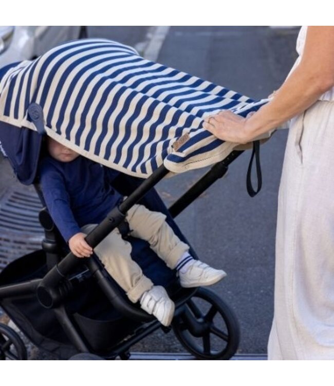 Cloby UV-Decke Navy Sandy Stripe UPF 50+