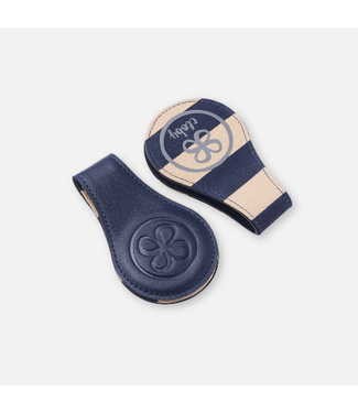 Cloby Magnetclips aus Leder Navy Blue