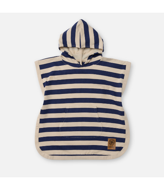 Cloby UV-Poncho Navy Sandy Stripe