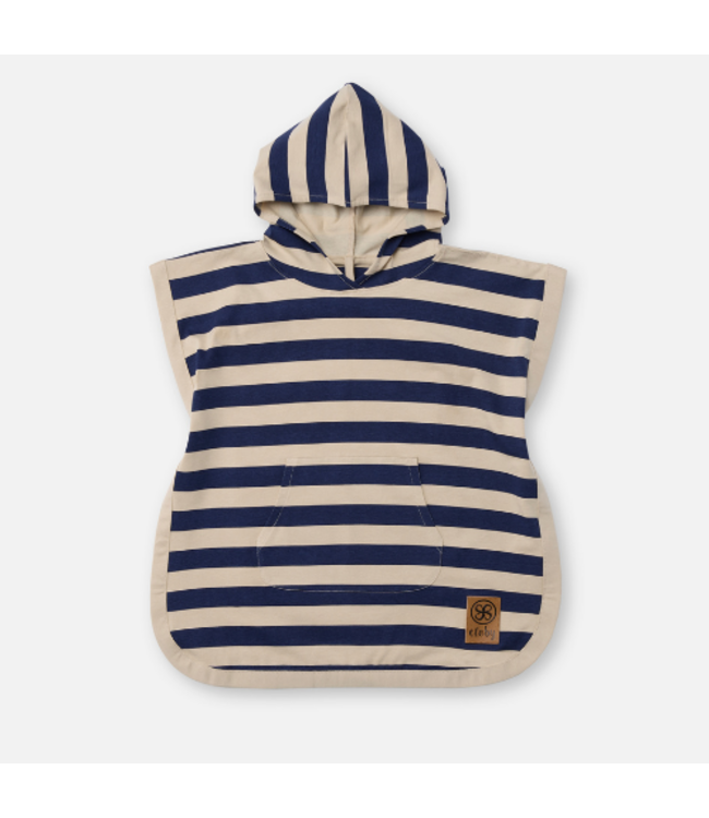 Cloby UV-Poncho Navy Sandy Stripe