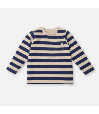 Cloby UV Langarmshirt UPF 50+ Navy Sandy Stripe